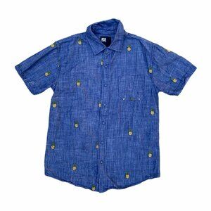 RSQ Collective Chambray Pineapple Button Shirt S​​​​​​​
